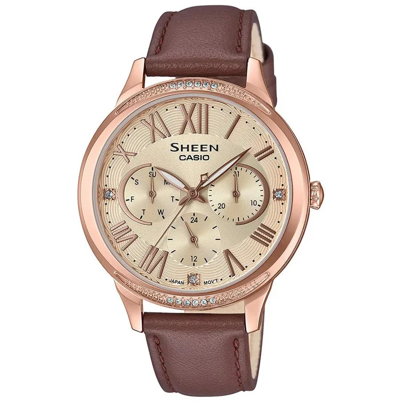 casio watch she-3058pgl-9audf