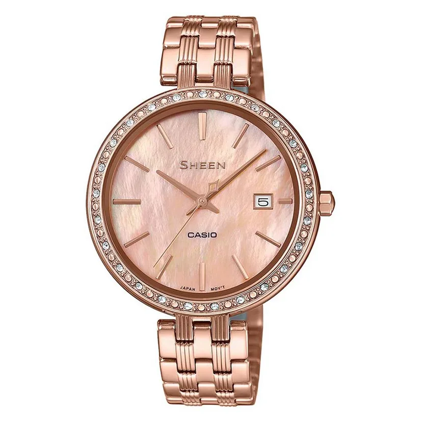 casio watch she-4052pg-4audf