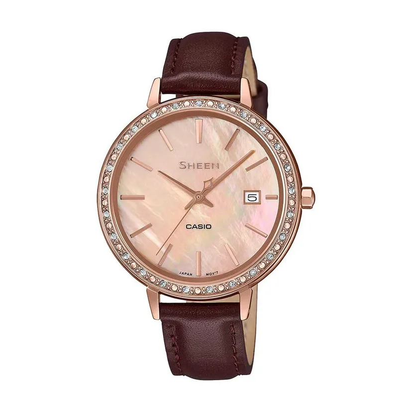 casio watch she-4052pgl-4audf