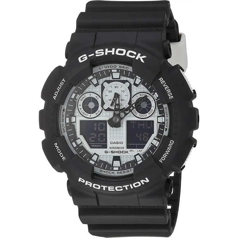 casio watch ga-100bw-1ad